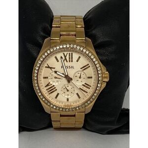 Fossil Cecile AM4628 Women Stainless Steel Rose Analog Dial Quartz Watch BP674